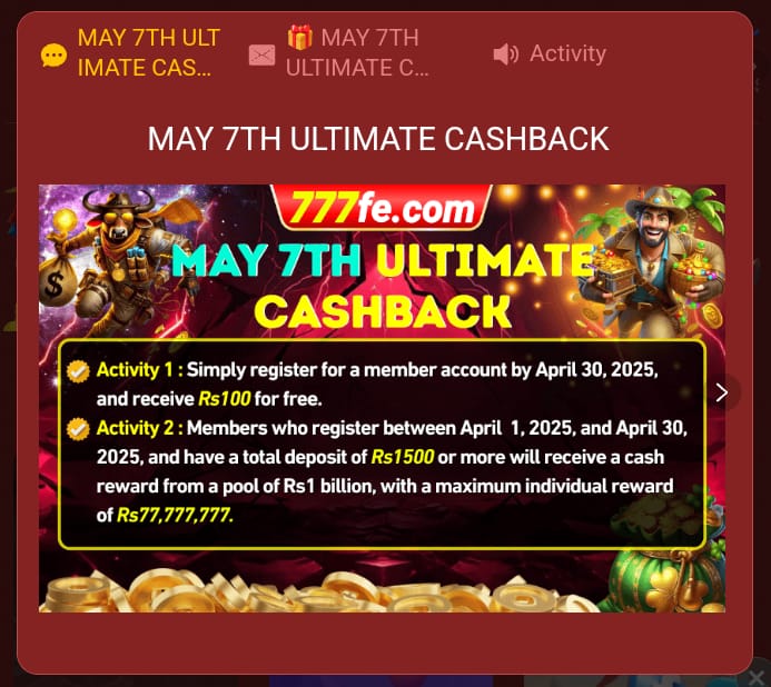 777FE NEW PROMOTIONS